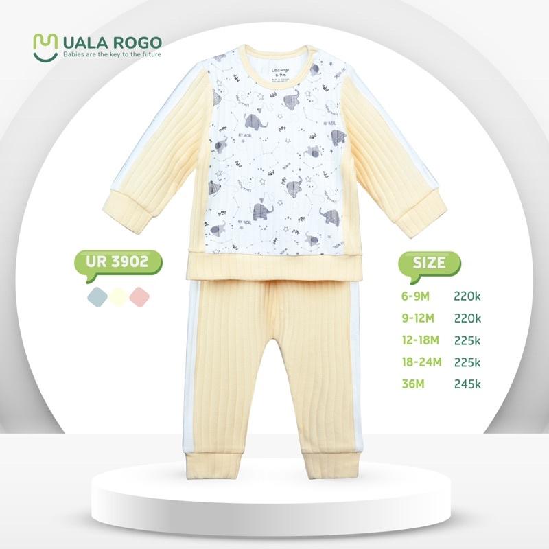 Bộ QA Dài Tay Size 6-36M Hoạ Tiết Nỉ UalaRogo