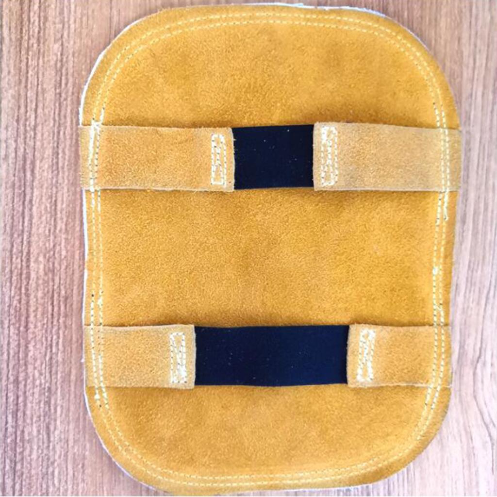 2pcs Articifial Cowhide Leather Welding Sleeves Protective for Welders