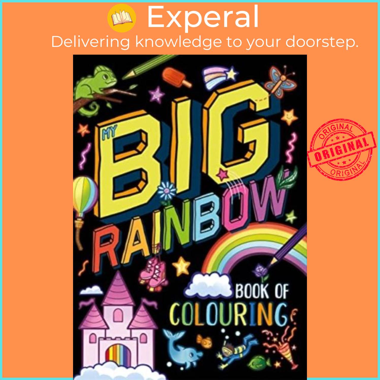 Sách - My Big Rainbow Book of Colouring by Igloo Books (UK edition, paperback)