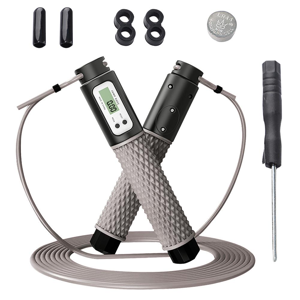 2 Trong 1 Với Kỹ Thuật Số Phản Trẻ Em Người Lớn Tập Thể Dục Sinh Viên Tốc Độ Nhà Bóng Chịu Lực Có Thể Điều Chỉnh Có Trọng Số Dây Nhảy Di Động