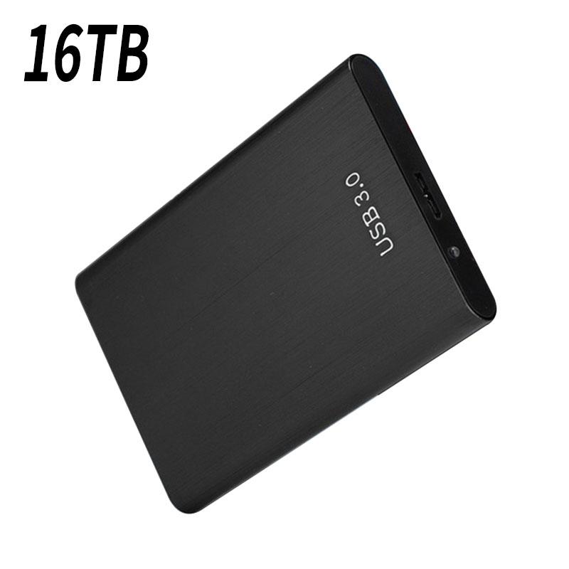 Ổ cứng di động 1TB 2TB SSD 4TB 16TB Ổ cứng gắn ngoài Type-C USB 3.1 Ổ cứng lưu trữ ngoài 8TB tốc độ cao cho máy tính xách tay PS4 PC Màu sắc: Đen 16TB