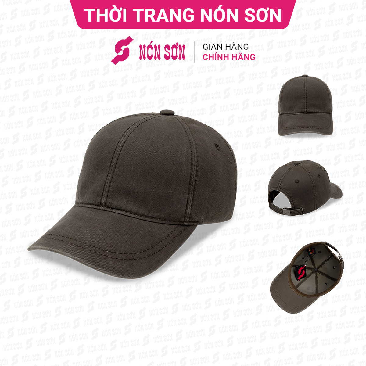 Mũ kết lưỡi trai nam nữ thời trang NÓN SƠN MC024B-XR1