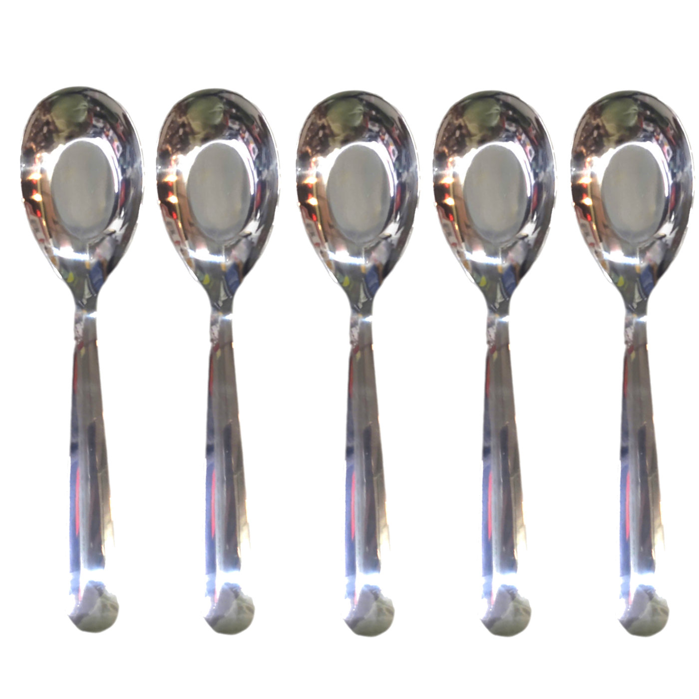 Set 5 thìa phở inox cao cấp Stainless Steel hàng xuất khẩu dài 18cm - Dùng ăn cơm ăn phở