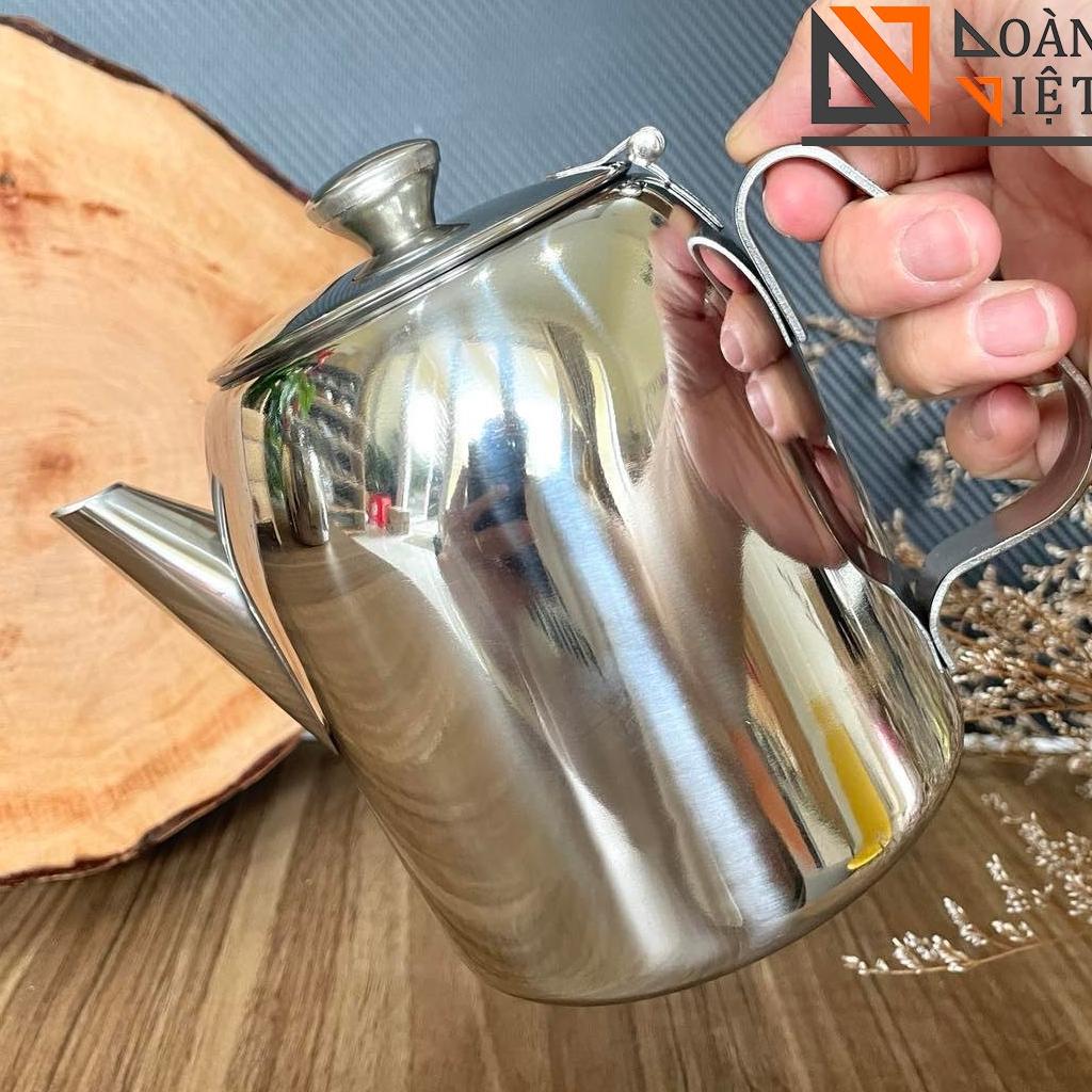 BÌNH TRÀ, ẤM TRÀ , cà phê - Inox dày, nắp bật , tay cầm được gia công chắc chắn - Nhiều size