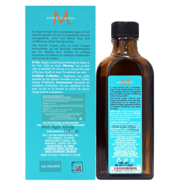 [+ Gội xả gói Karseell 15ml] Tinh dầu dưỡng tóc Moroccanoil Treatment Original 100ML