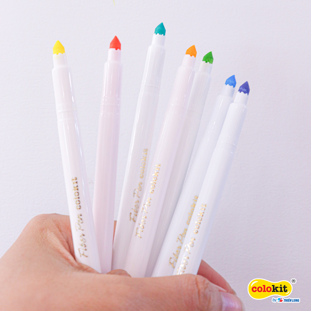 Bút lông màu rửa được Fiber Pen Thiên Long Colokit - Combo 40/56/76 cây