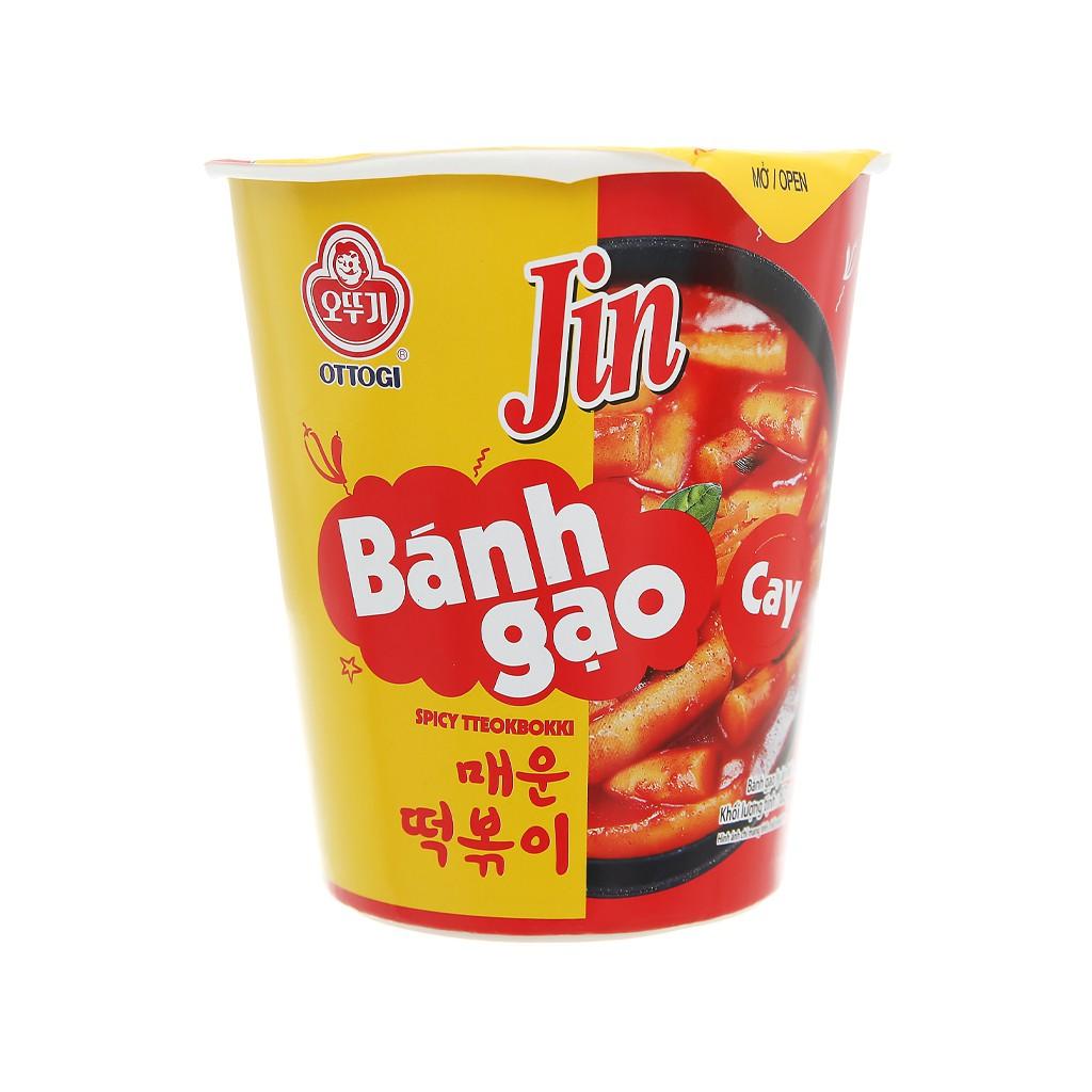 Bánh gạo tokbokki Ottogi Jin cay ly 82g