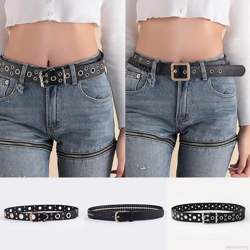 Thắt Lưng Da Pu Khóa Tròn Thời Trang Cho Nữ