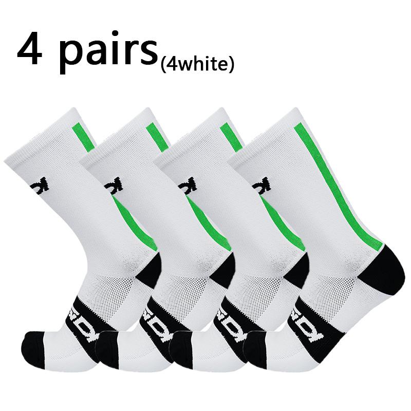 4 paresHigh Chất Lượng Cao Chuyên Nghiệp Đi Xe Đạp Tất MTB Nam Nữ Xe Đạp Tất Đường Thoáng Khí Tất Xe Đạp Thể Thao Ngoài Trời Tất Color: mxi1