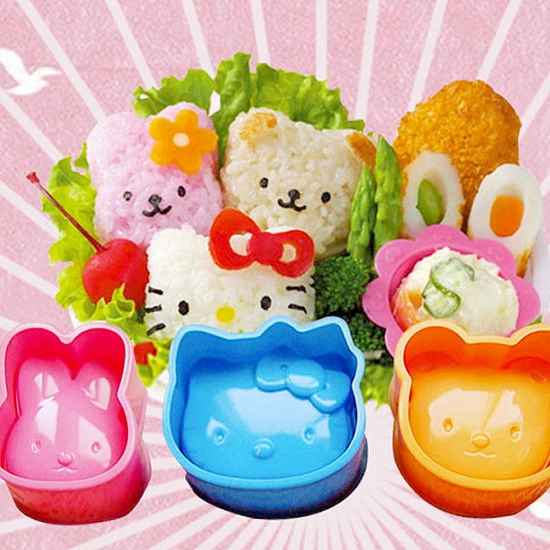 Bộ 3 khuôn tạo hình cơm cho bé
