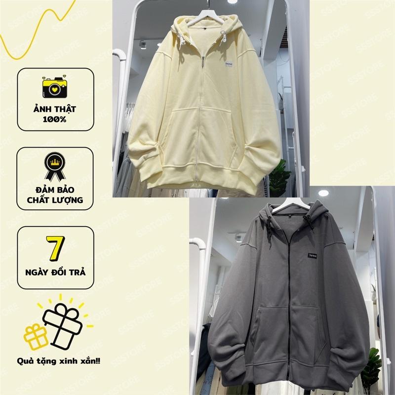 áo Khoác nỉ NOAZH đen xám unisex ảnh thật SSSTore ( nam nữ mặc đều được