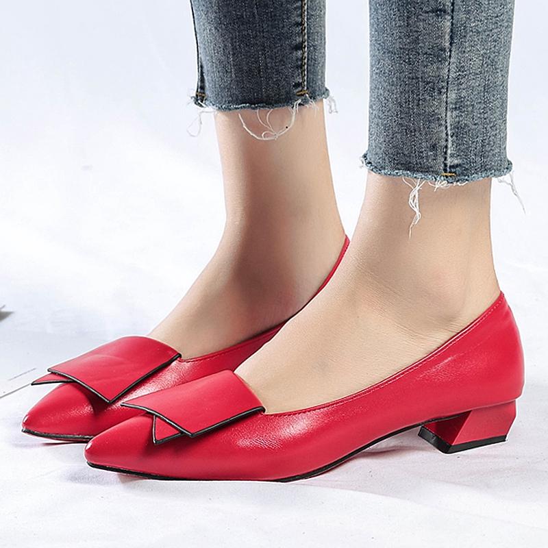 Women casual low heel office shoes