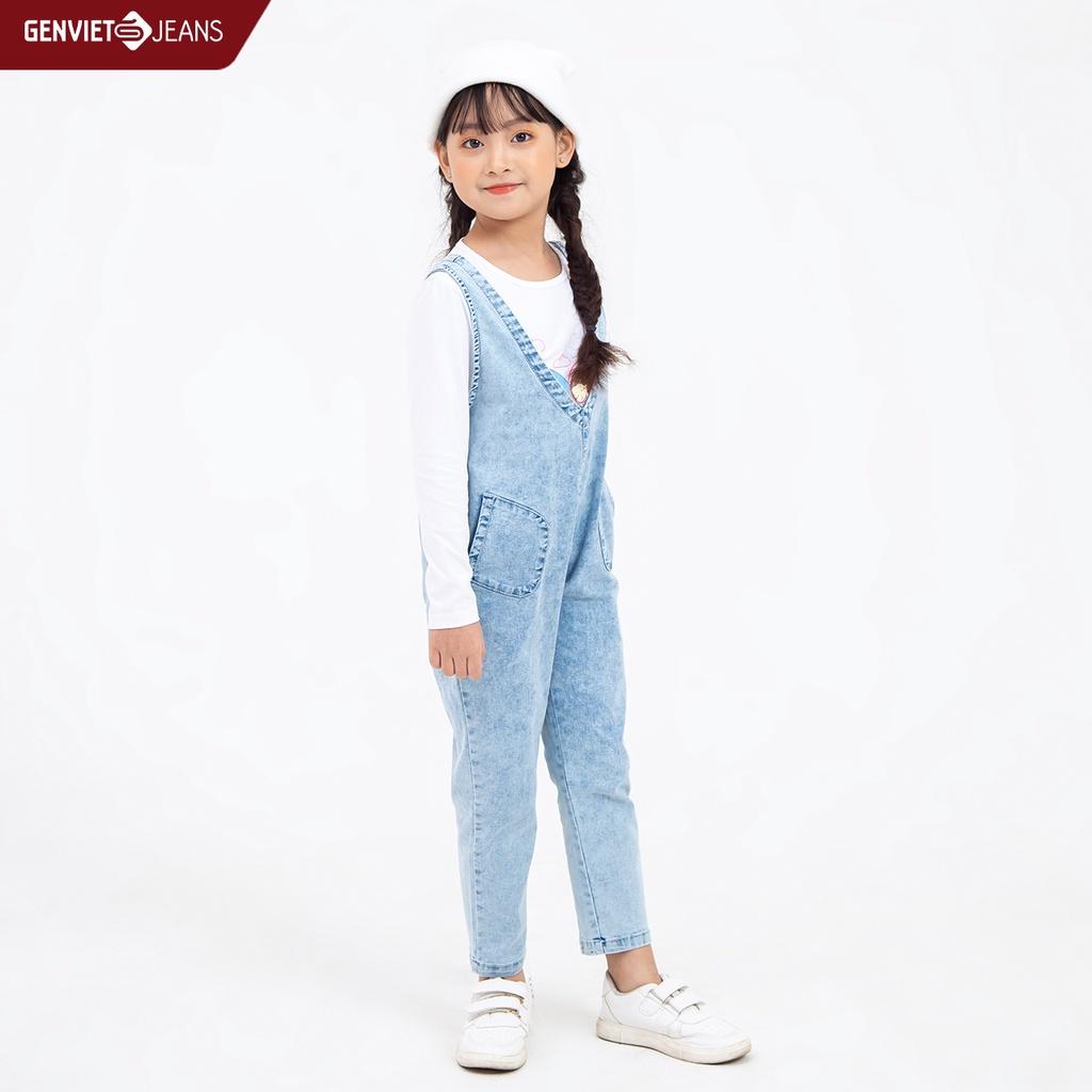 Yếm Jeans Bé Gái GENVIET IY104J2082