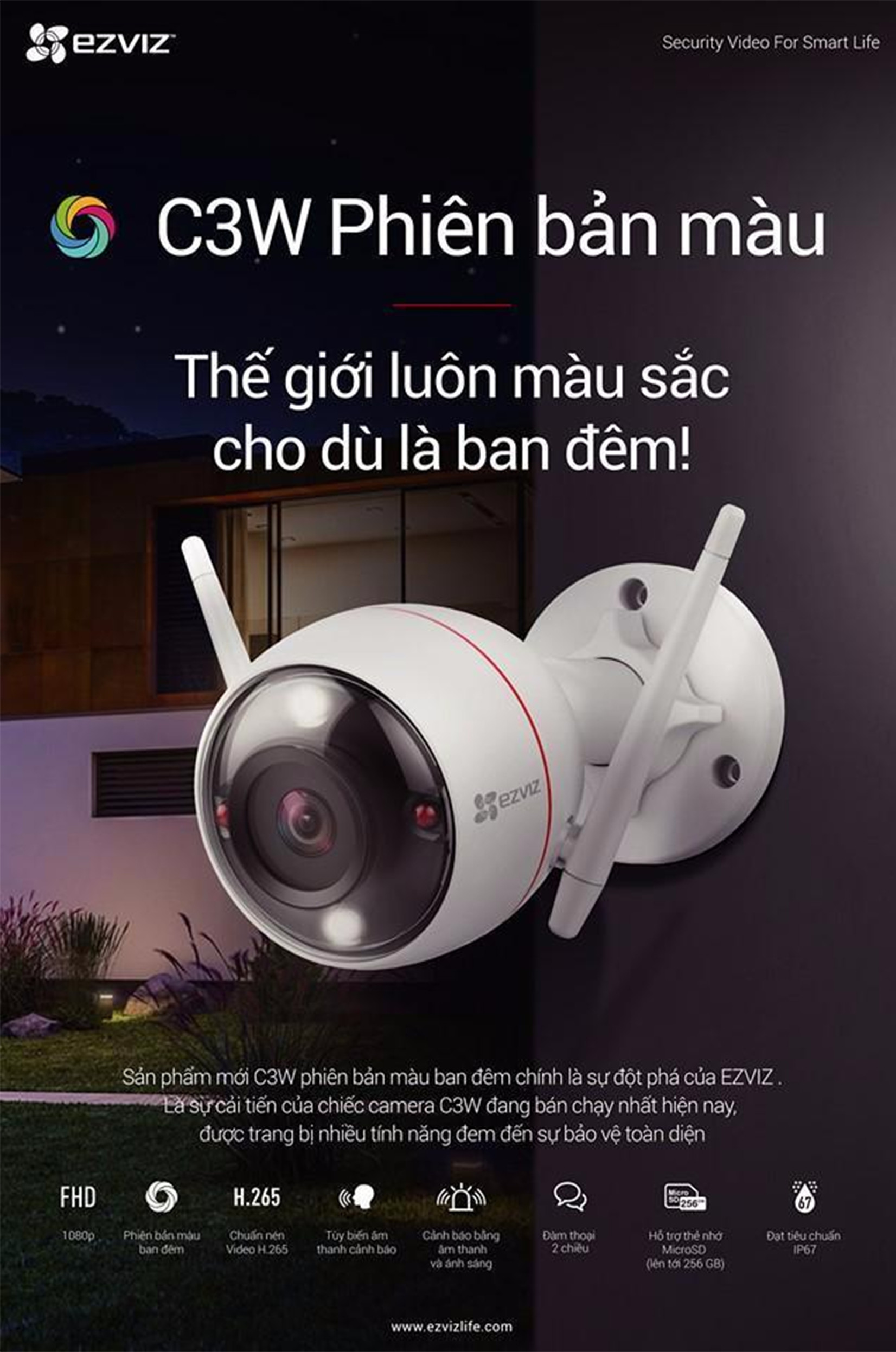 Camera Ezviz C Camera Ezviz C3WN 1080P- hàng chính hãng