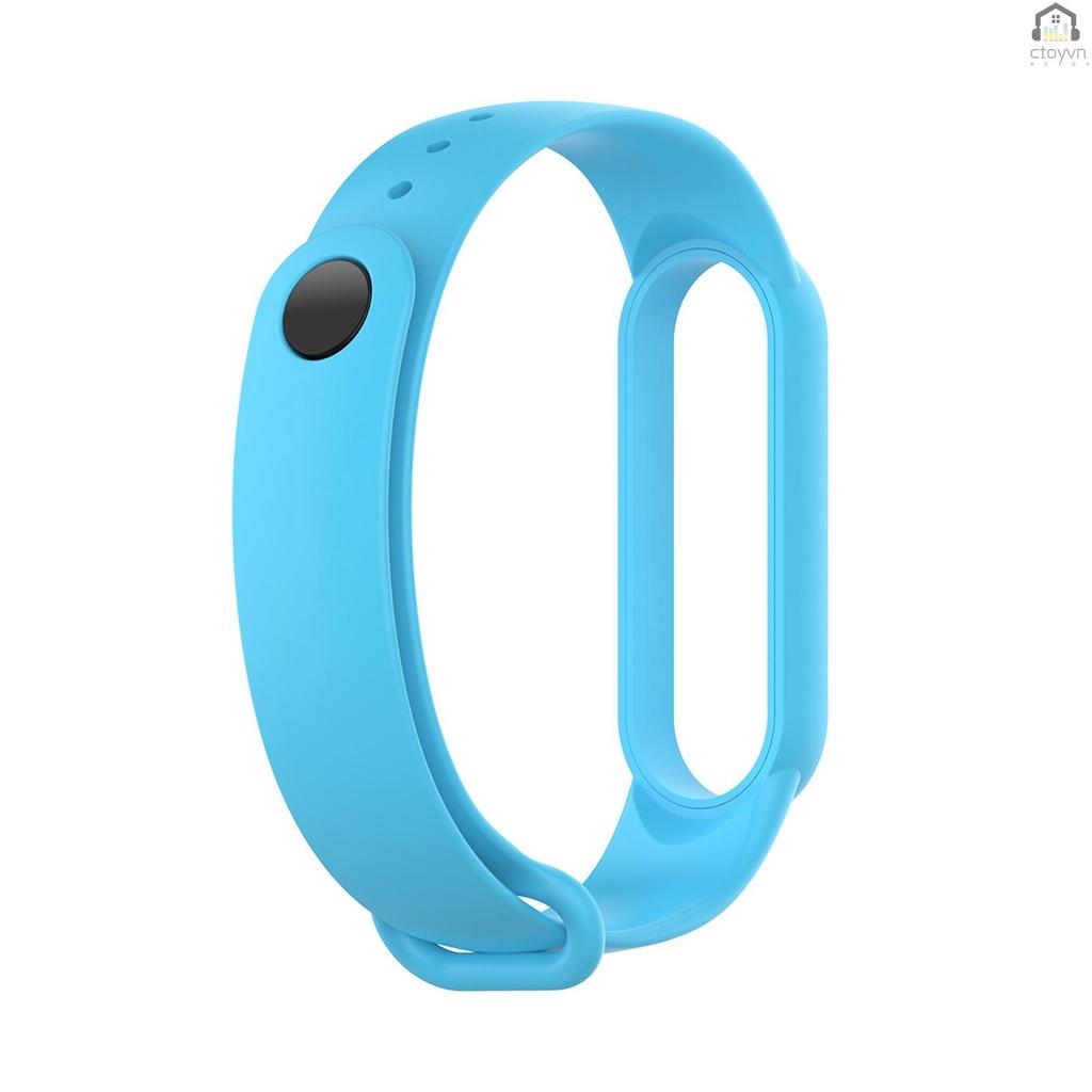 Dây đeo thay thế chất liệu silicon màu trơn cho Xiaomi Mi Band 5/6 Xiaomi Mi Band 5/6