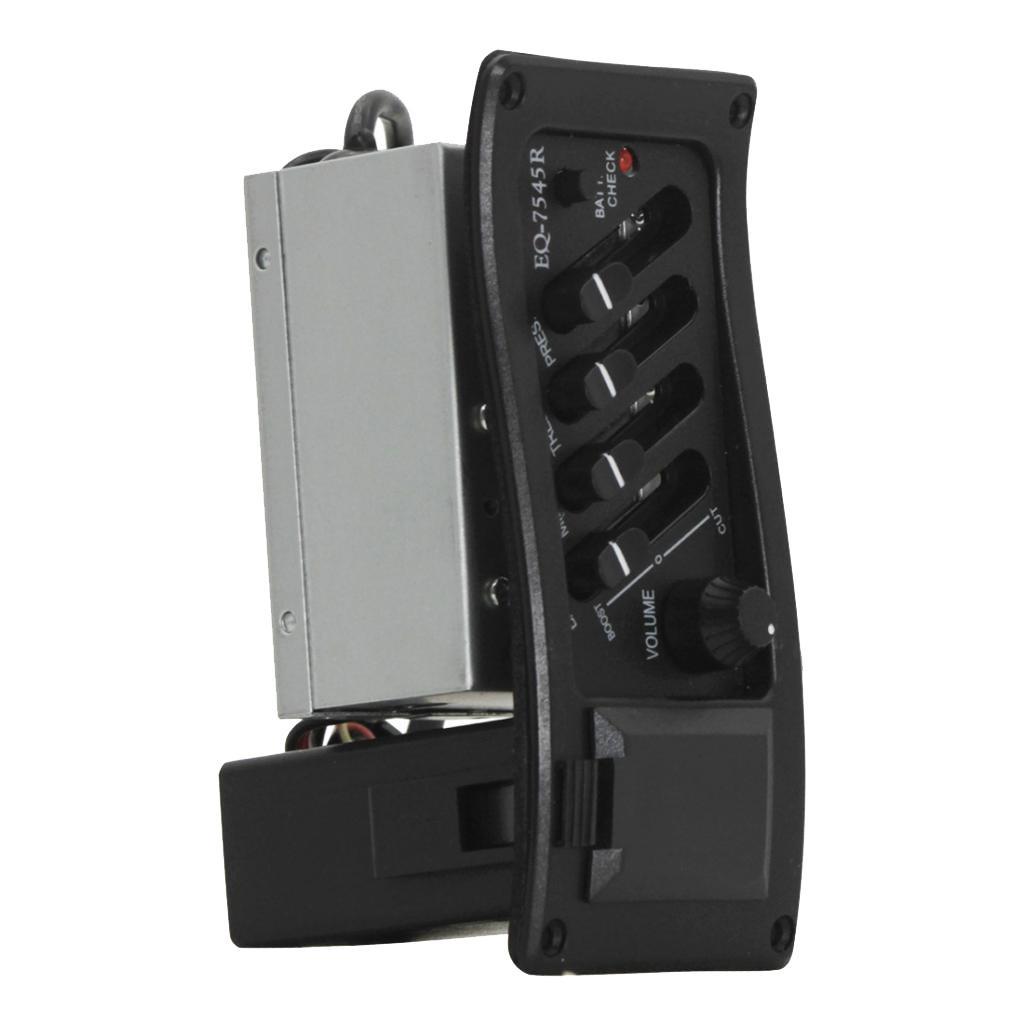 4-Band Acoustic Guitar EQ Equalizer   and Volume Amplifier Preamp Pickup