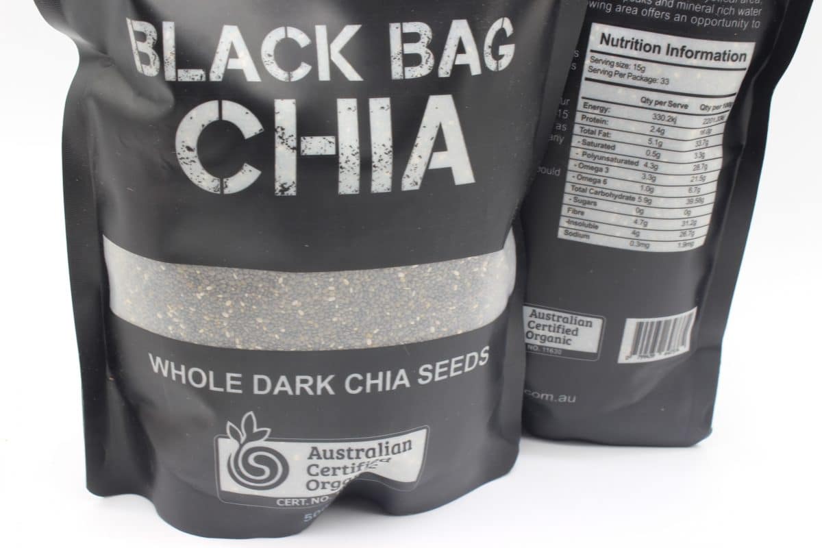 Hạt Chia Úc Túi Đen Black Bag Seeds 500g - Hàng Nhập Khẩu