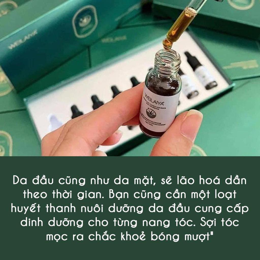 Serum Huyết Thanh Mọc Tóc Weilaiya Hỗ Trợ Giảm Rụng, Kích Mọc Tóc Nhanh - Set 8 Lọ x 5ml