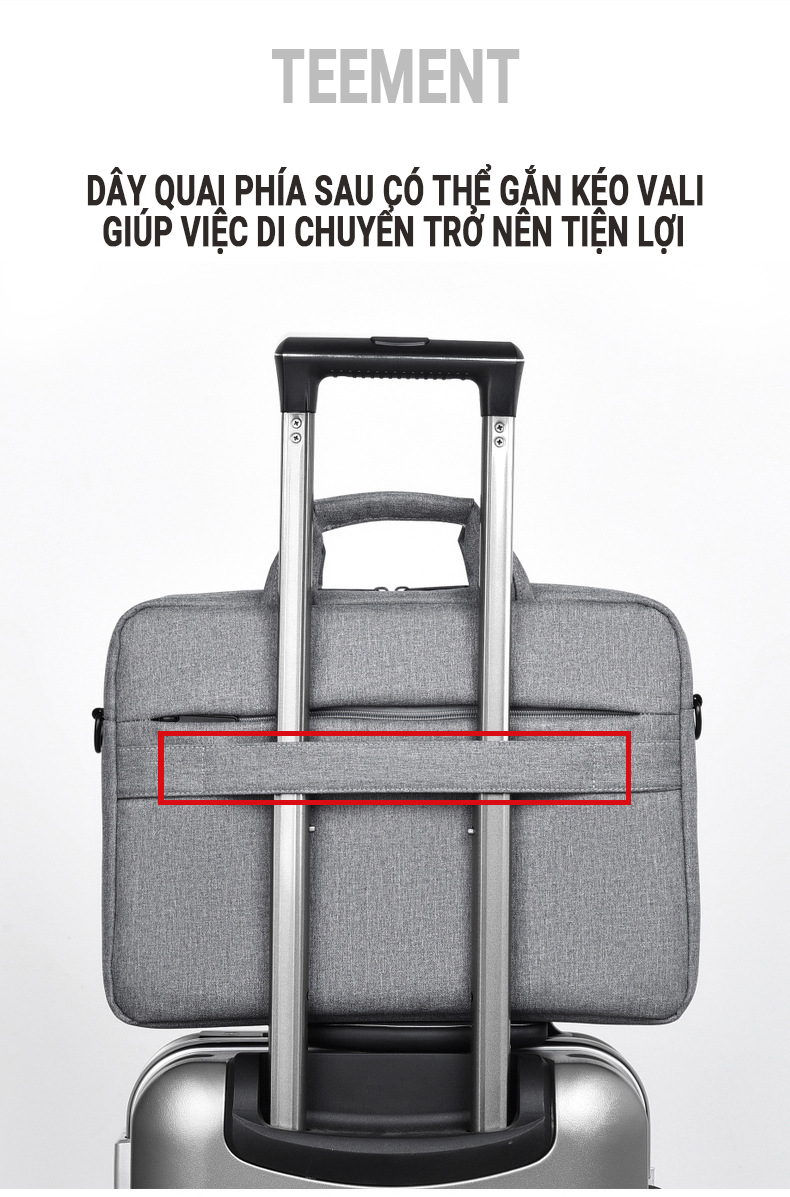 Cặp Đựng Chống Sốc Cao Cấp Teement, Chống Nước, Chống Xước, Dành Cho Laptop 13,14,15.6icnh - Hàng Chính Hãng