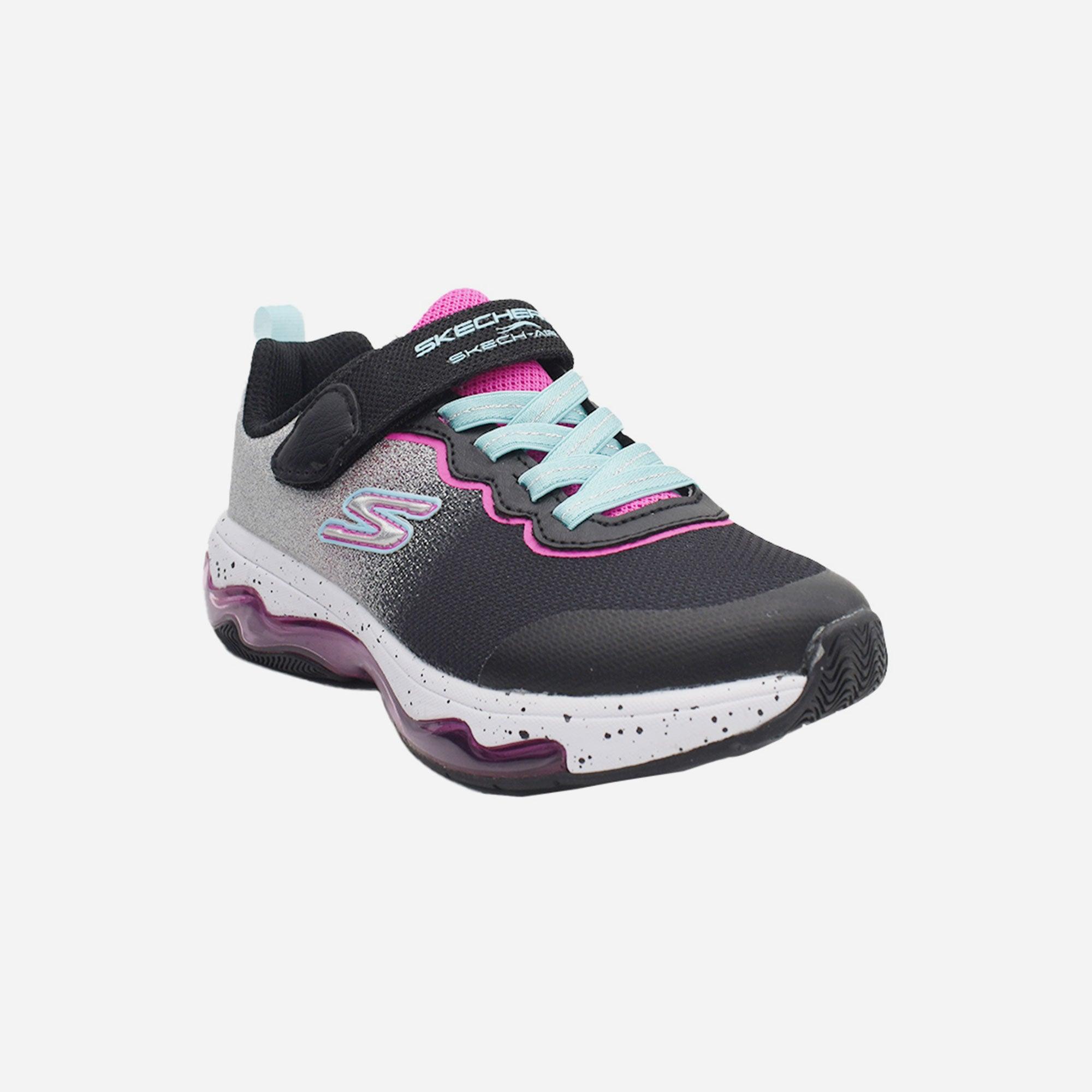 Giày thể thao bé gái Skechers Air Fusion - 302383L-BKHP