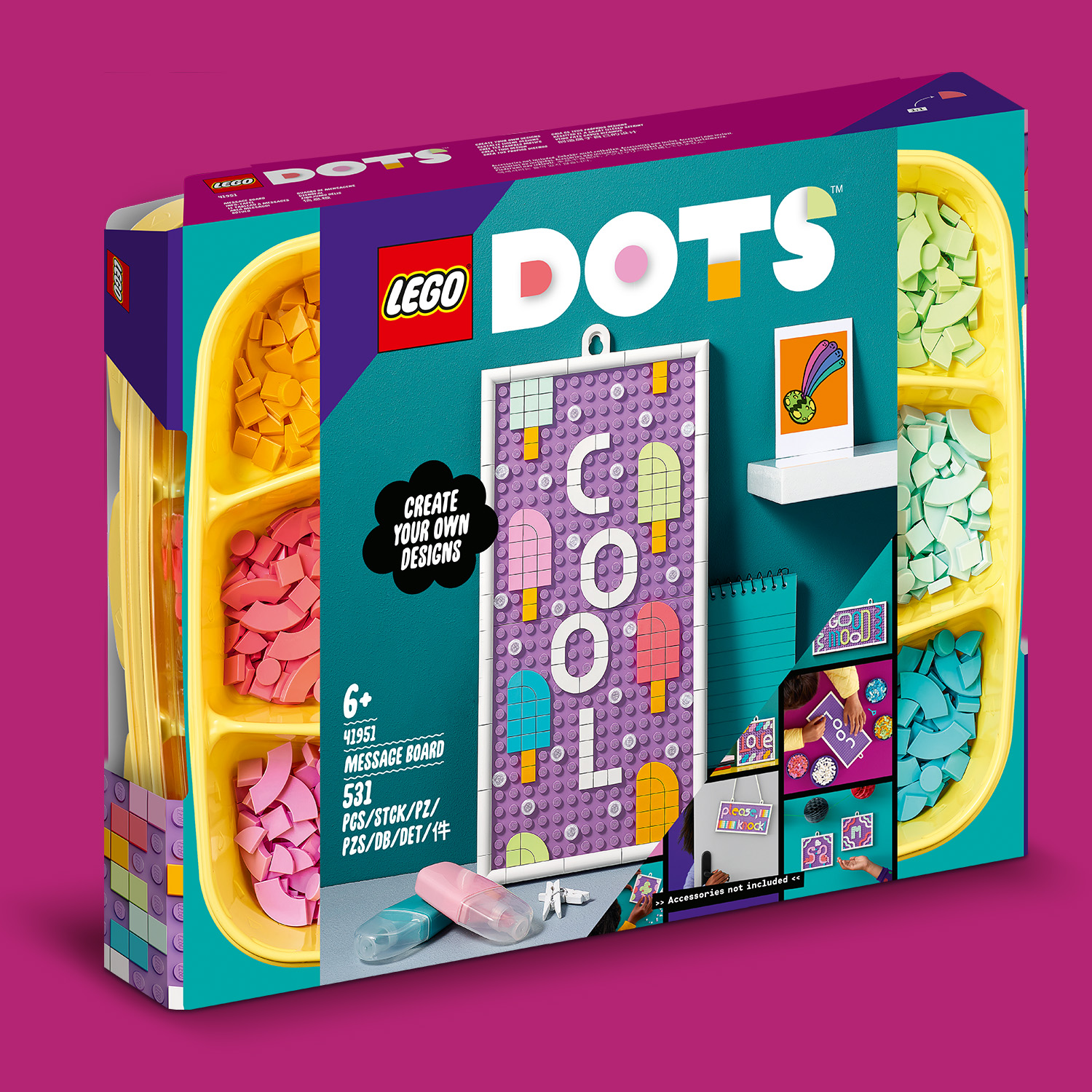 LEGO DOTS 41951 Bảng trang trí nhà cửa DIY (531 chi tiết)