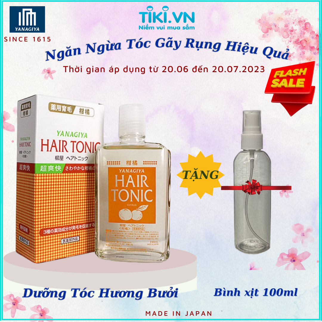  Sản phẩm dưỡng tóc Yanagiya Hair Tonic (Citrus)