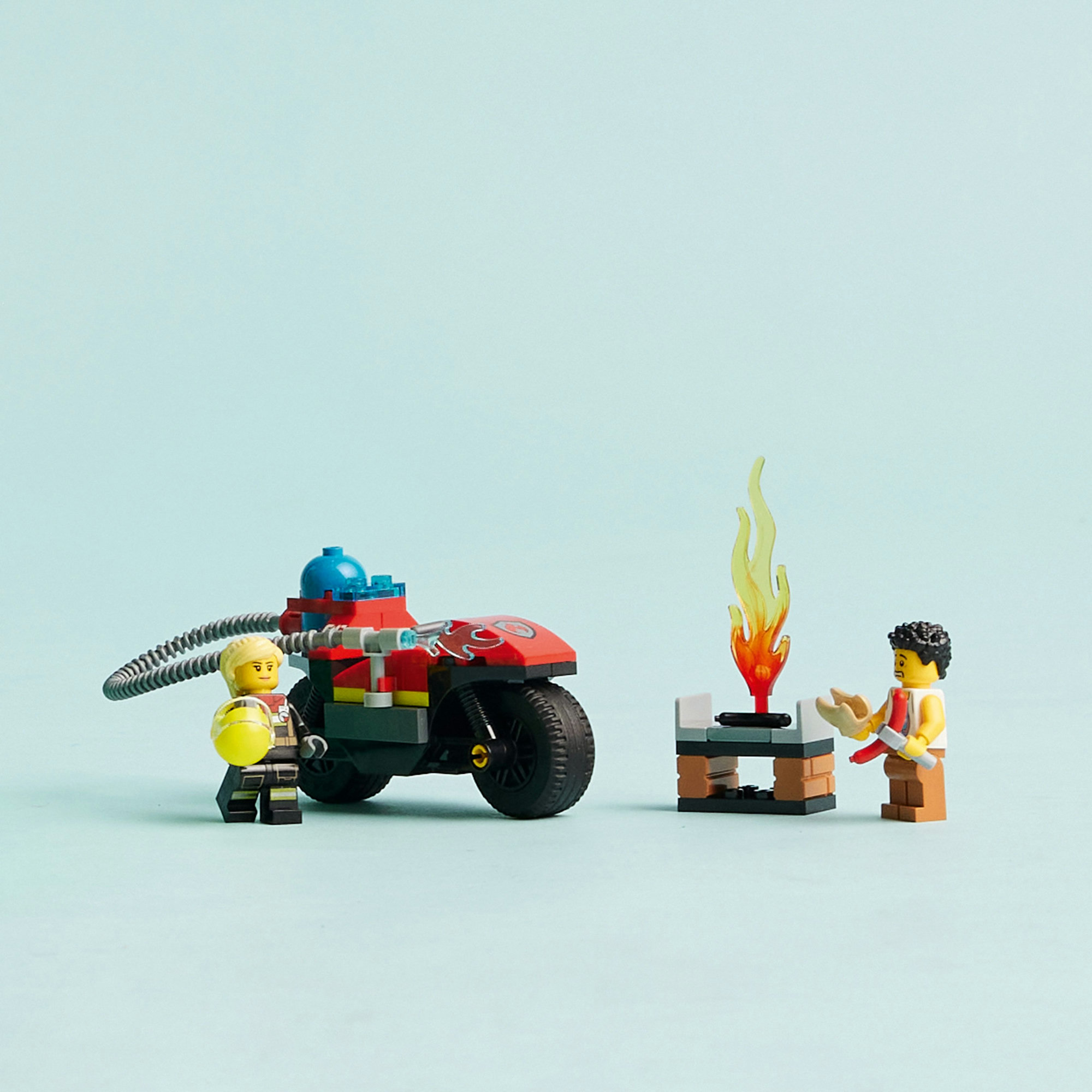 LEGO CITY 60410 Đồ chơi lắp ráp Xe mô tô cứu hỏa (57 chi tiết)