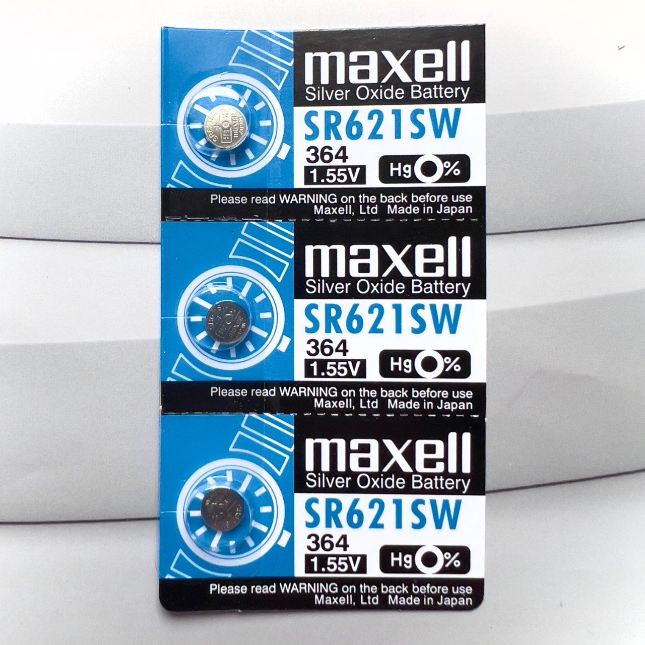 Hình ảnh Vỉ 5 Viên Pin SR621SW / 364 Maxell 1.55V Cho Đồng Hồ Đeo Tay