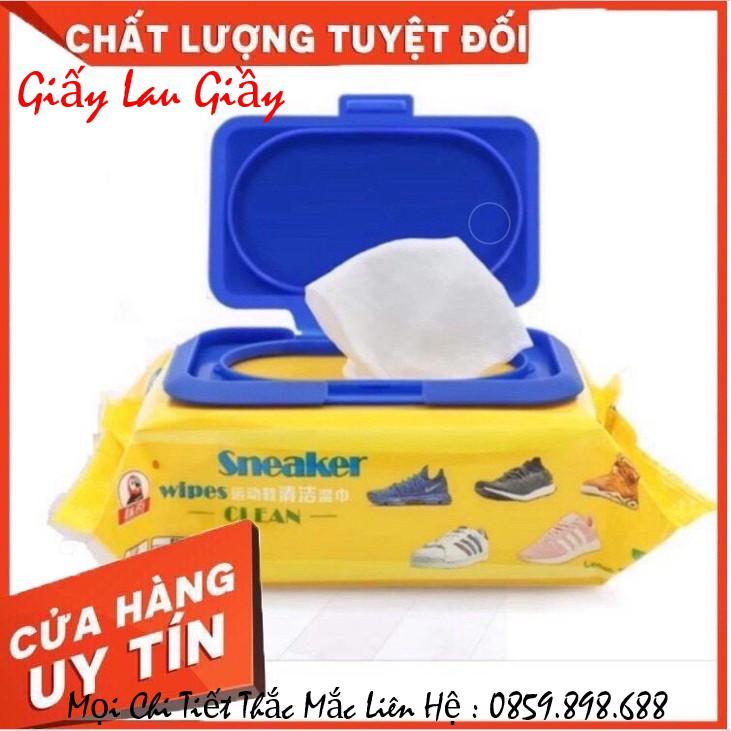 Khăn Giấy Lau Giày Siêu Sạch SNEAKER Hộp 30 Tờ ( Sẵn Giao Ngay )Không Hoá Chất Làm Hại Vải [FREE SHIP