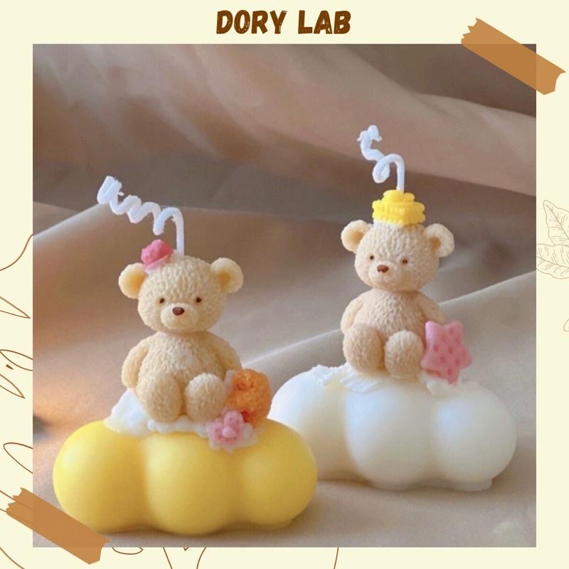 Nến Thơm Handmade Gấu Con Ngồi Trên Đám Mây Cute - Dory Lab