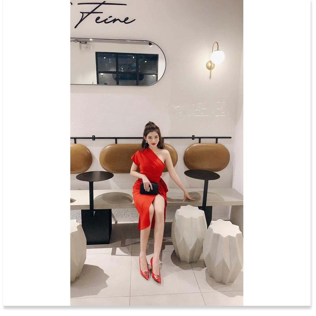 Đầm body dự tiệc lệch vai cho quý cô