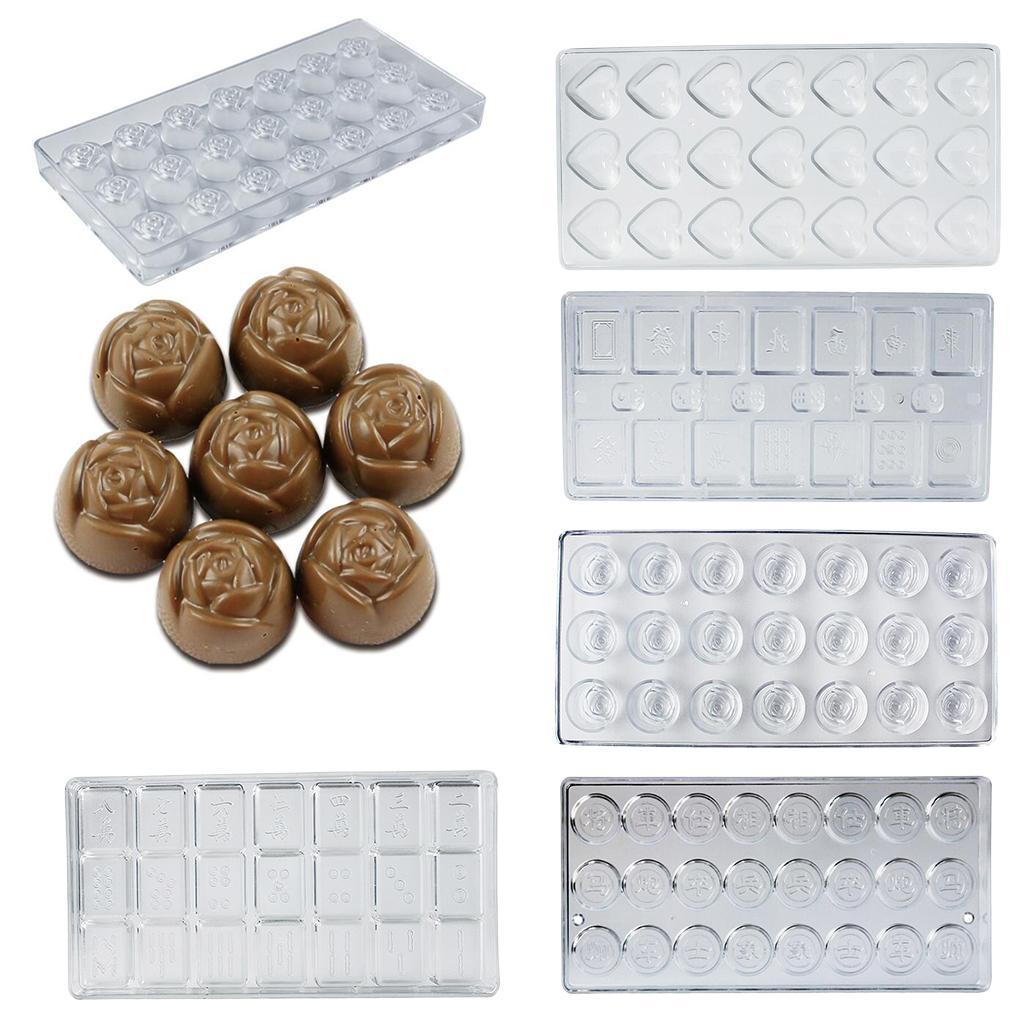 Chocolate Mold Fondant Cake Shape Tray Plastic Dessert Decorating Heart