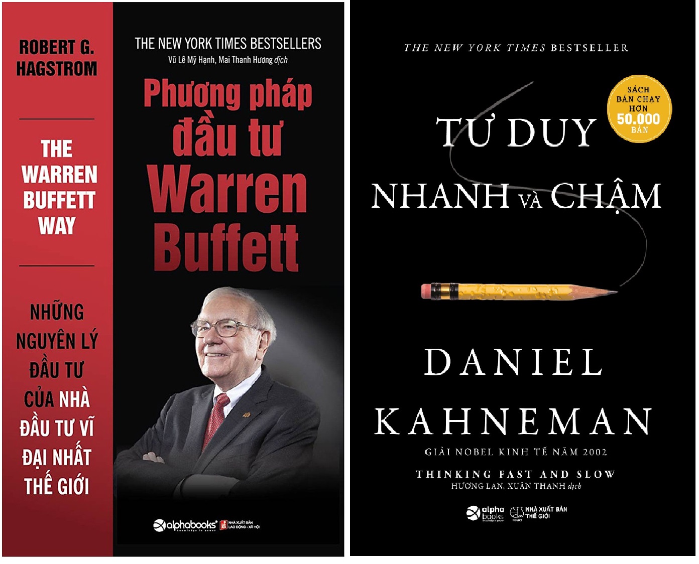 Combo Sách Về Tư Duy Đầu Tư Kinh Điển: Phương Pháp Đầu Tư Warren Buffett + Tư Duy Nhanh Và Chậm ( Bìa Cứng )