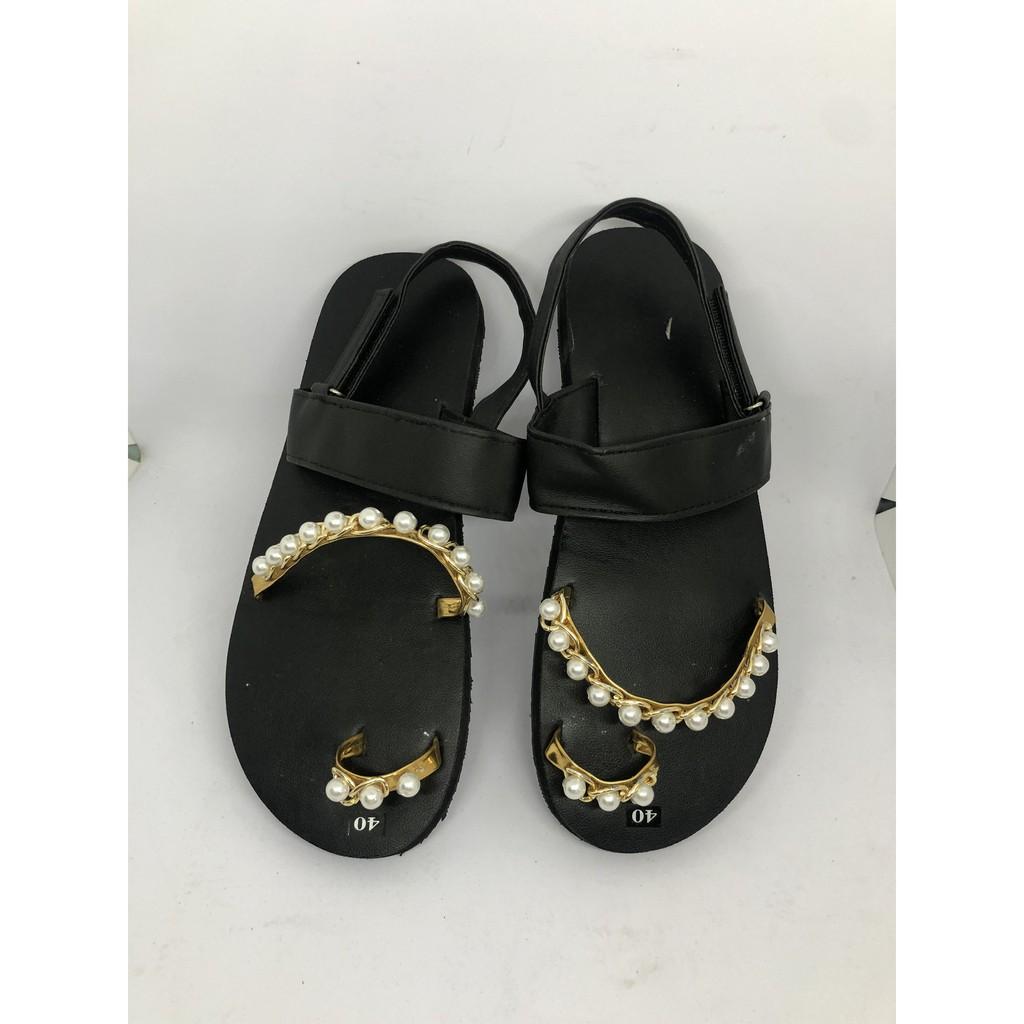 xăng đan nữ ( A20 đen+châu ) sandal đồng Nai