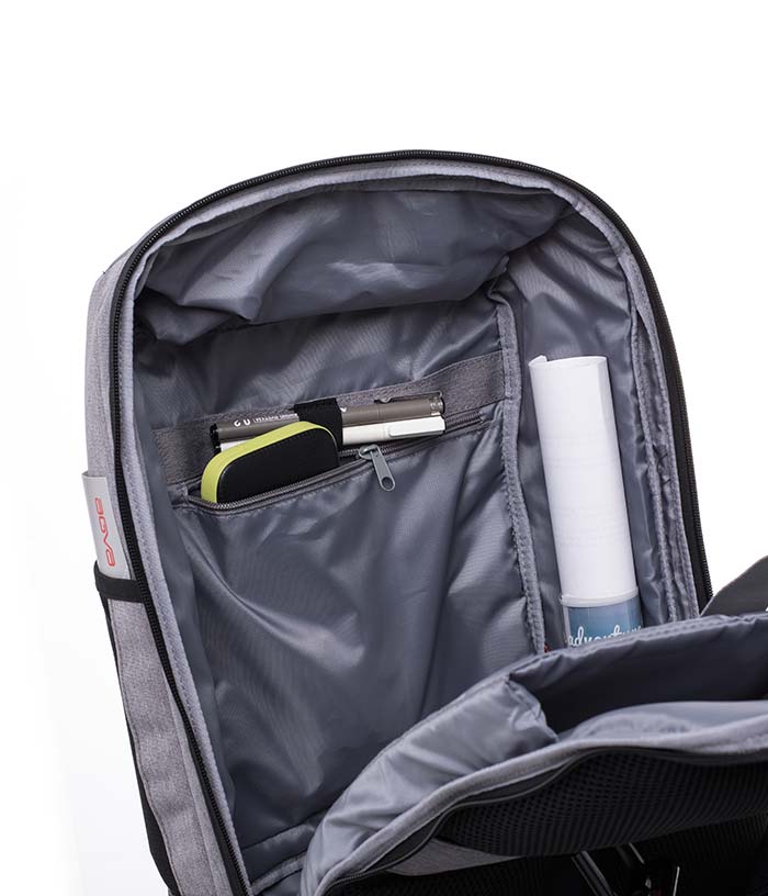 Balo AGVA Traveller Daypack 15.6 inch - Mã LTB357GREY - Ba lô Phù hợp du lịch ngắn ngày - Có ngăn đựng giày riêng - Bảo hành chính hãng 2 năm