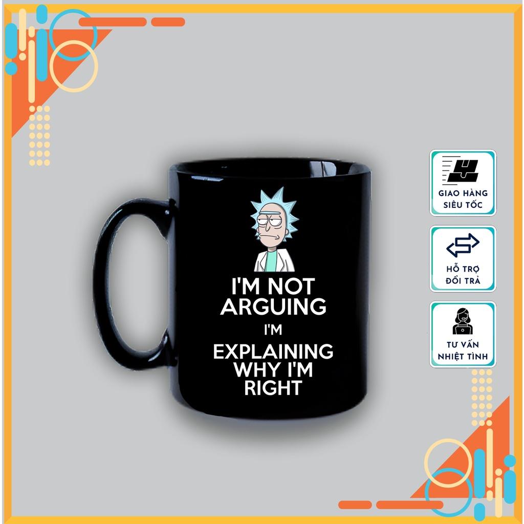 Cốc sứ in hình Rick and Morty hoạt hình vui nhộn, cốc sứ tráng men dùng làm quà tặng, uống nước hàng ngày