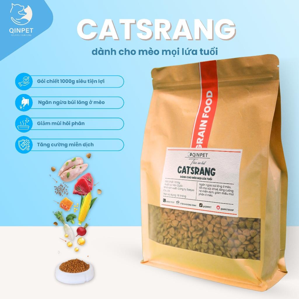 Catsrang All Stages - Thức Ăn Hạt Cho Mèo Mọi Lứa Tuổi, Gói 1KG Chiết Lẻ | Xuất Xứ Hàn Quốc