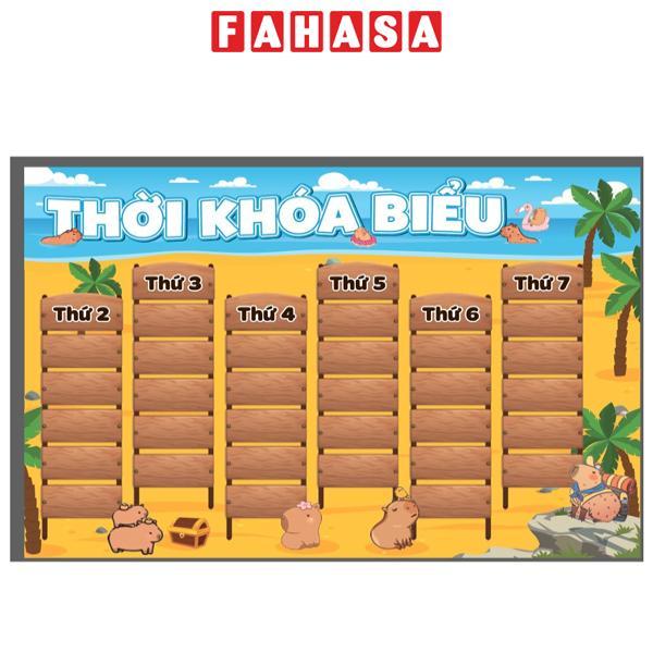 Sticker Thời Khoá Biểu Cấp 2 Capybara - Thay Đổi Môn Học A5 - Teenage TKB-10