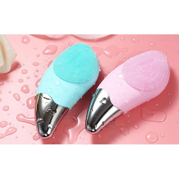 Máy Rửa Mặt Đa Năng Silicon mini Tích Hợp Sóng Âm Sonic Facial Brush. 1 Đổi 1 Trong 7 Ngày