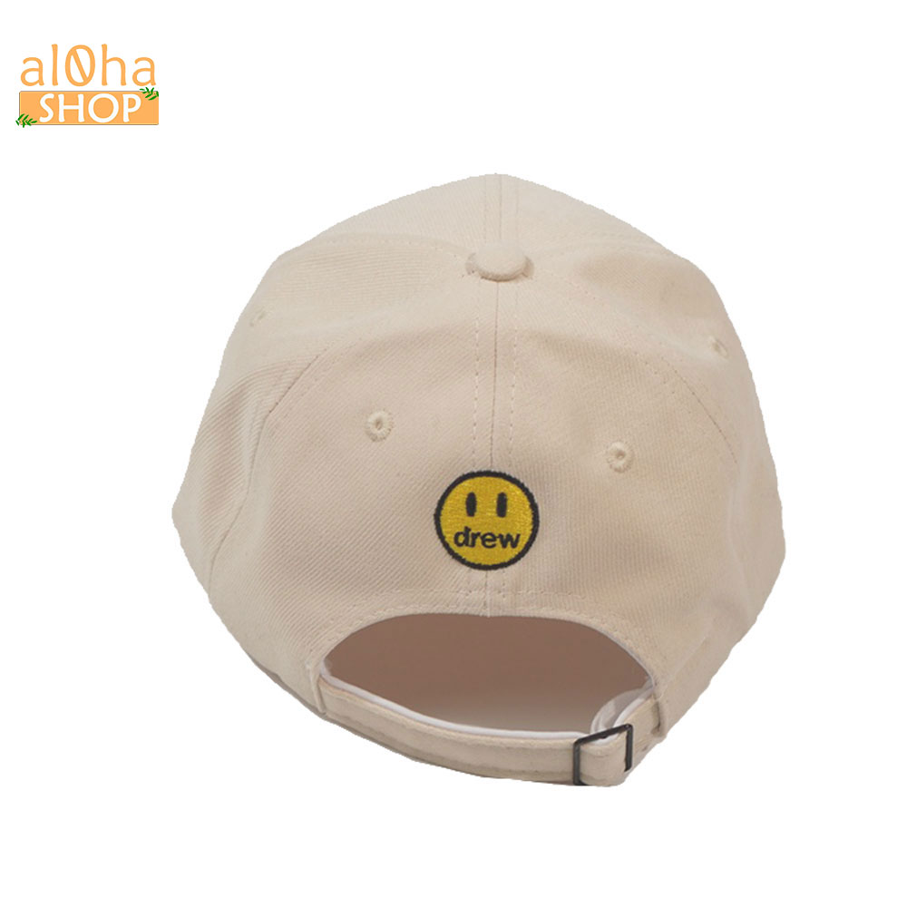 Nón Ulzzang kết thêu mặt cười DREW - mũ lưỡi trai unisex nam nữ chống nắng - al0ha Shop