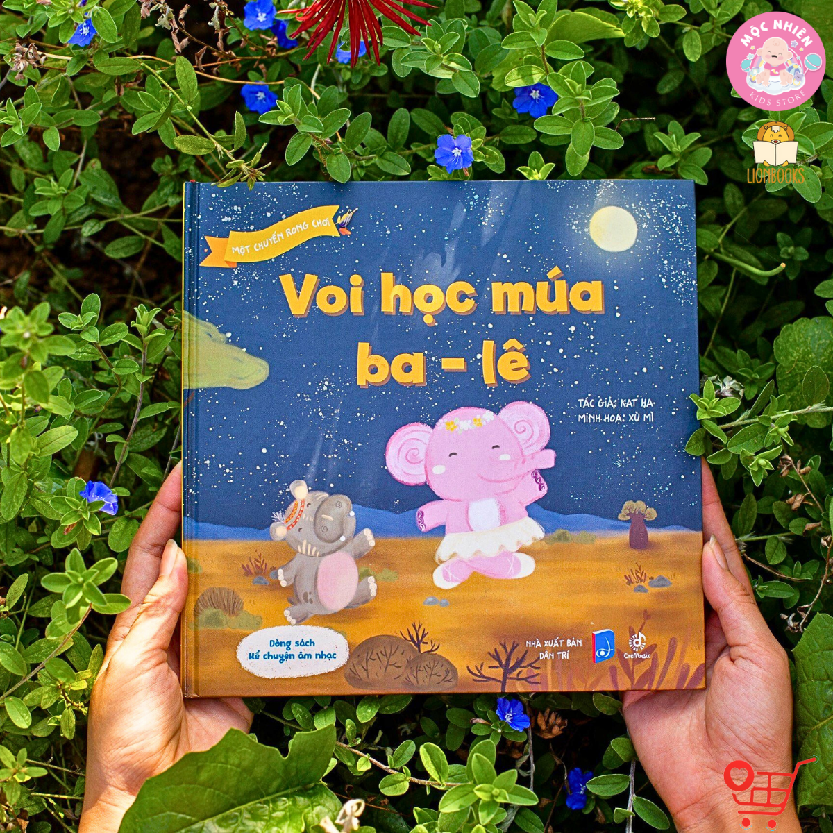 Sách Thơ Âm Nhạc - Cuốn Voi Học Múa Ba-lê - Sách bìa cứng tặng sticker và mã đăng nhập App Cảm thụ âm nhạc