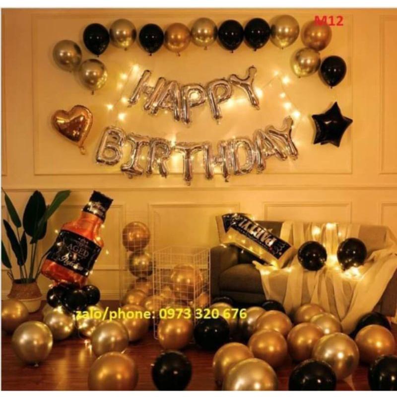 Set Bóng️Trang Trí Sinh Nhật️Happy Birthday Tông nhiều mầu
