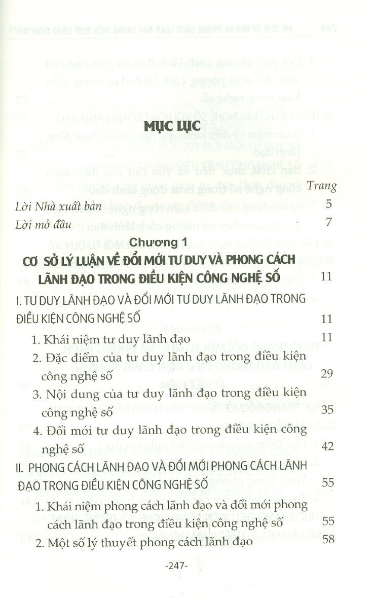 Đổi Mới Tư Duy Và Phong Cách Lãnh Đạo Trong Điều Kiện Công Nghệ Số Ở Việt Nam Hiện Nay - Một Số Vấn Đề Lý Luận Và Thực Tiễn