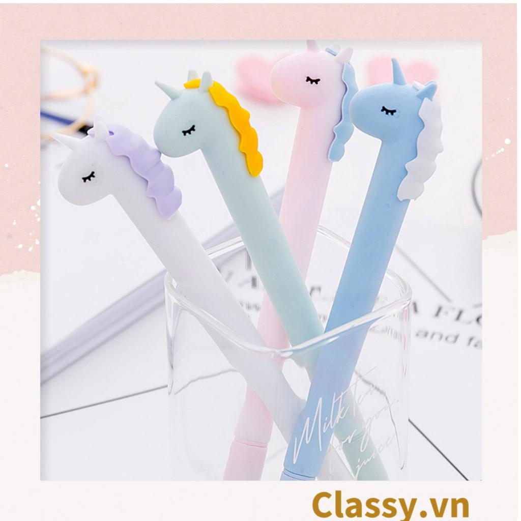 Bút gel ngựa unicorn nhiều màu pastel Classy PK1514