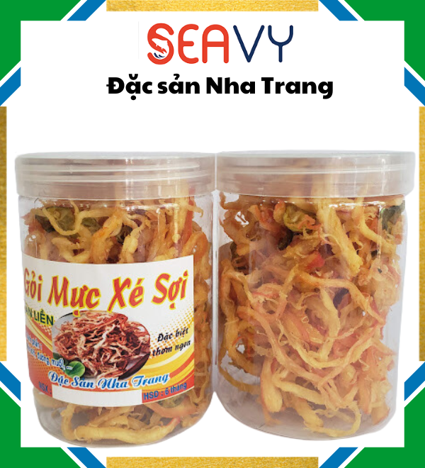 Đặc Sản Nha Trang - Mực Xé Sợi Tắc , Seavy Hộp 200G