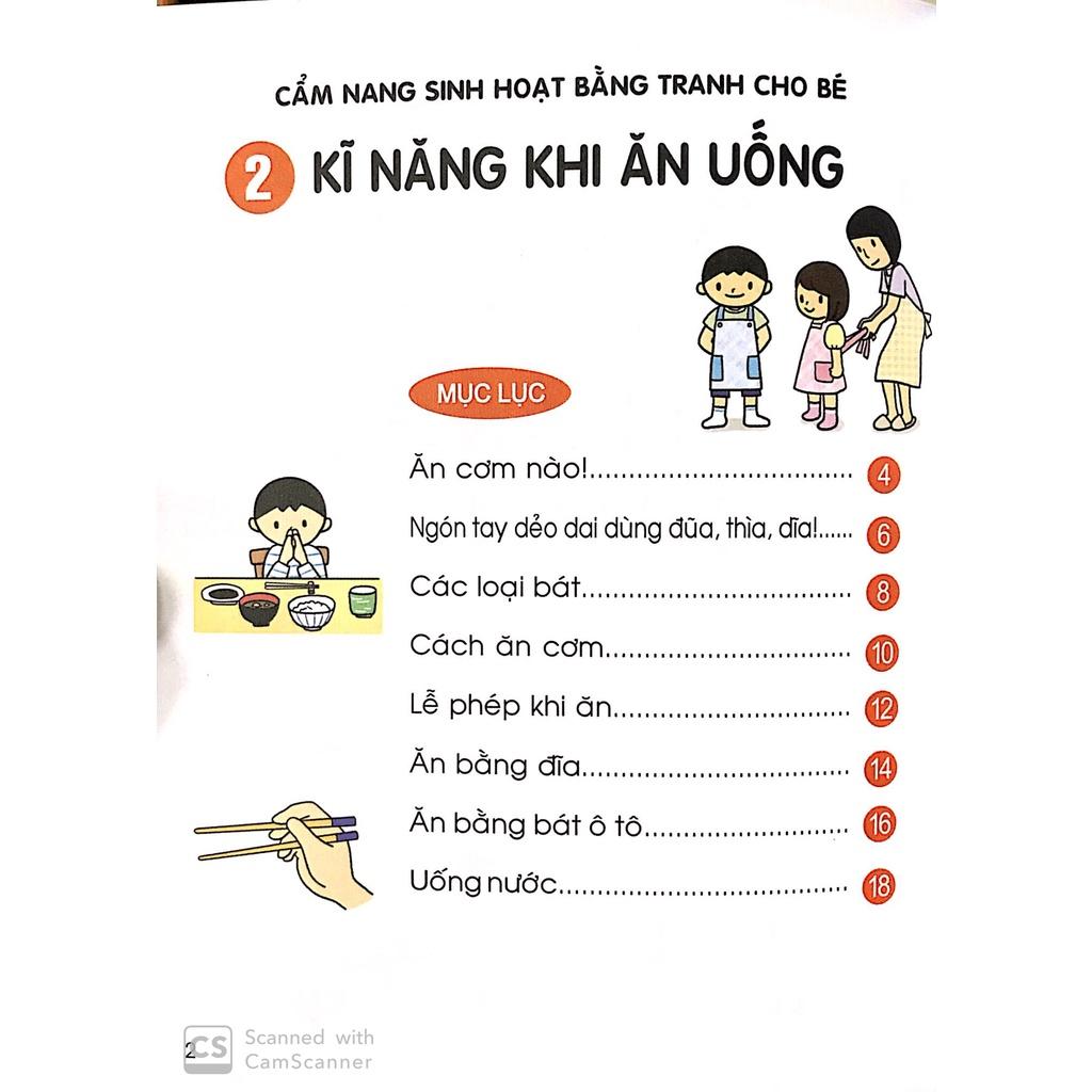 Cẩm Nang Sinh Hoạt Bằng Tranh Cho Bé - Tập 2: Kĩ Năng Khi Ăn Uống