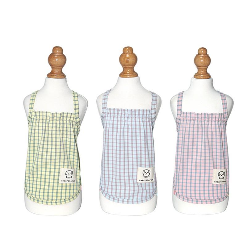 Cheepet Áo hai dây caro nhỏ cho chó mèo/ thú cưng