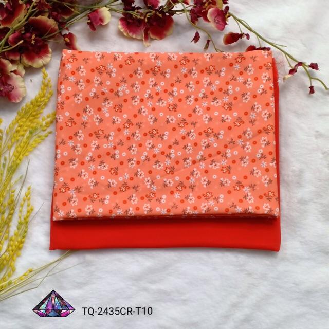 Vải áo dài hoa nhí