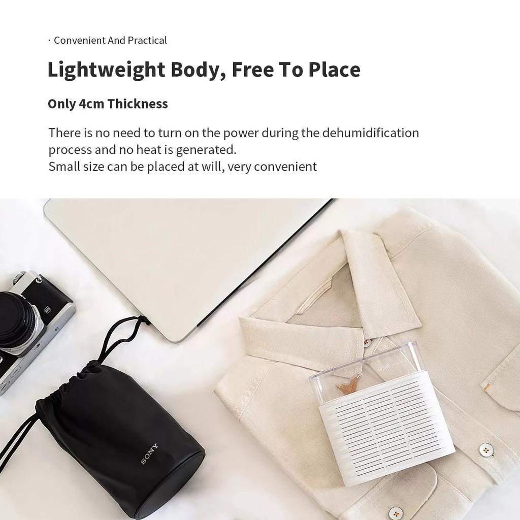 Máy Hút Ẩm Xiaomi Youpin Sothing Giúp Lọc Không Khí Có Thể Sạc Lại Và Tái Sử Dụng 150ml Tiện Dụng Hàng nhập khẩu