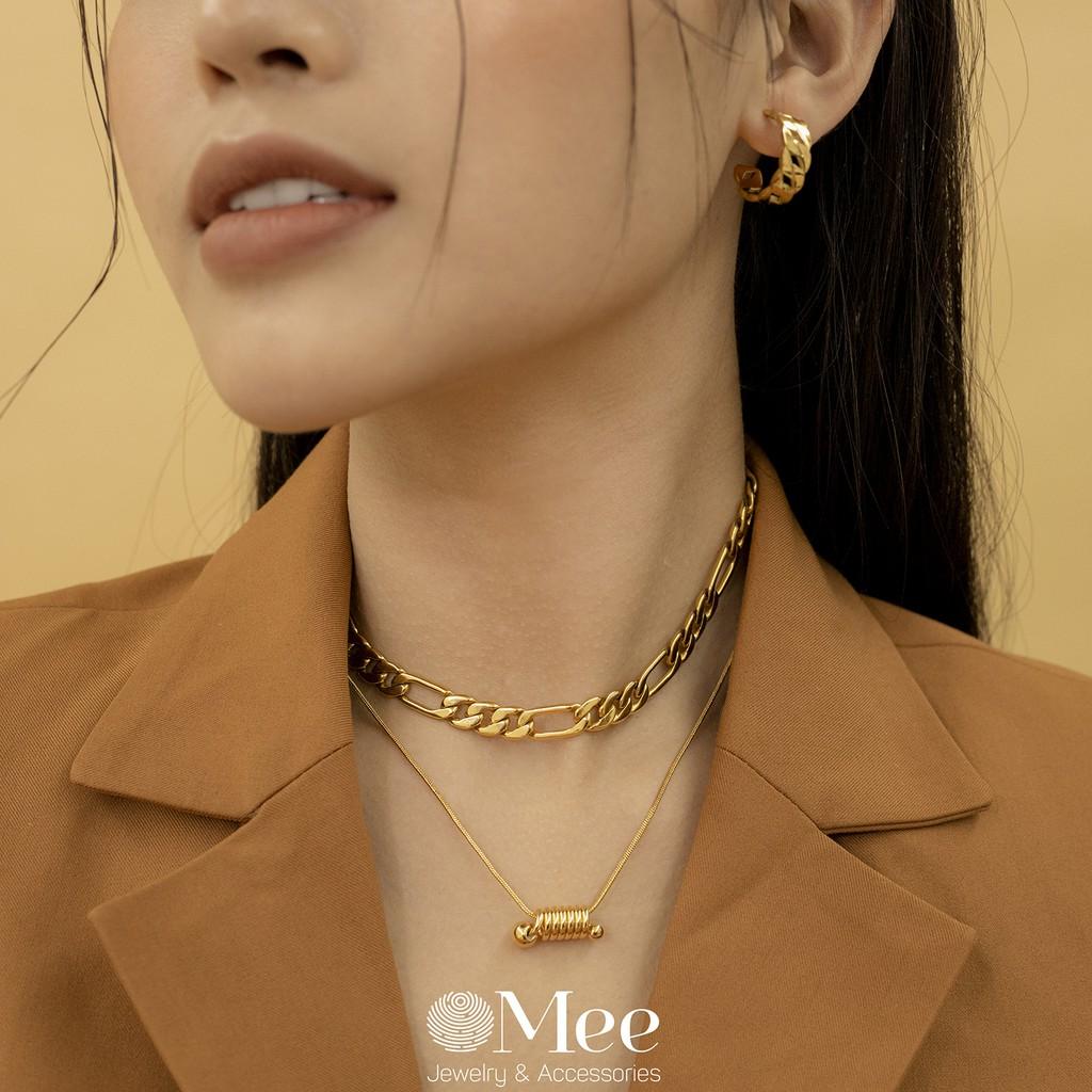 Dây chuyền MEE xoắn ốc cá tính, vòng cổ nữ dự tiệc - N2805